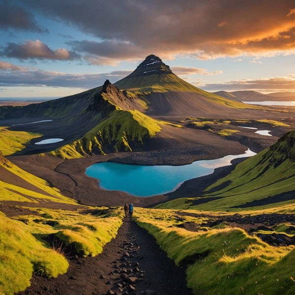 Où trouver les meilleures expériences de randonnée à travers les paysages volcaniques en Islande?